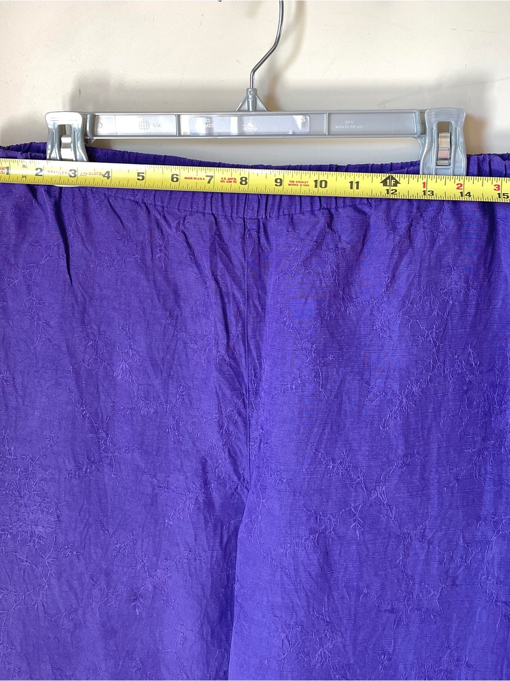 Vintage Chico's Purple Linen Silk Pants Size Large - Picture 4 of 8